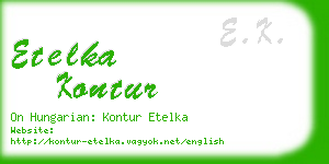 etelka kontur business card